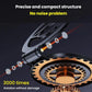 Compact magnetic phone holder mechanism with rotating ring mount and internal gears