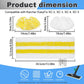 Flat white microfiber mop pad with yellow stripe, replacement attachment