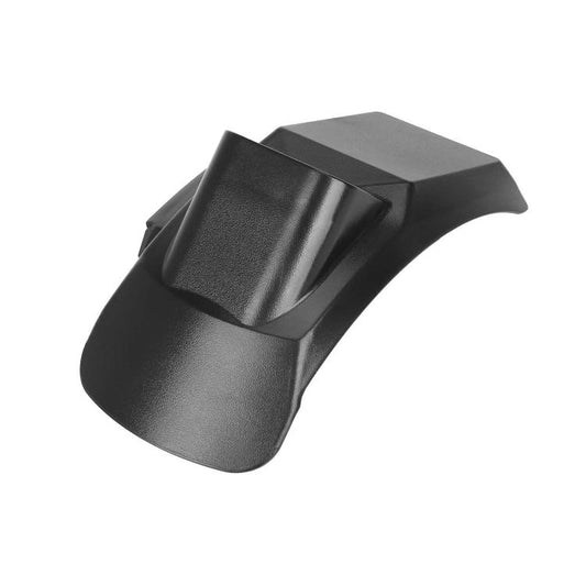 Black rear fender for electric scooter with license plate mounting bracket