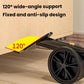 Heavy object moving tool with wide-angle support arm and black anti-slip wheel