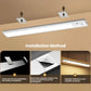 Rechargeable motion sensor light bar with magnetic installation method shown