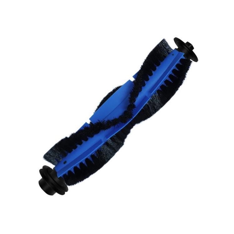 Blue and black main roller brush with synthetic bristles, replacement part