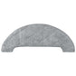 Gray curved microfiber mop pad for robot vacuum, replacement cloth
