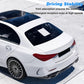White car roof mount with suction-cup satellite holder