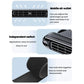Black car rear seat USB fan with adjustable air outlet and control buttons