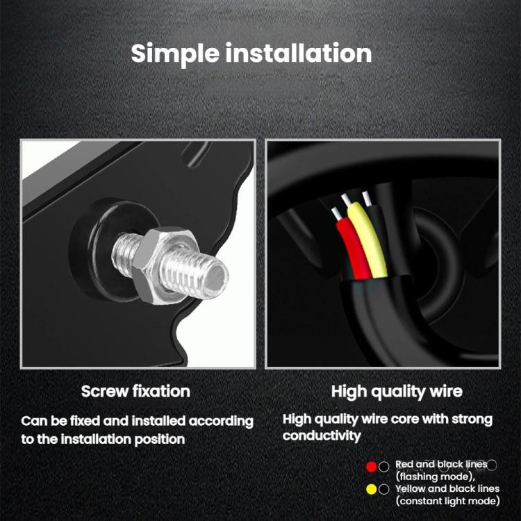 LED marker light kit with screw fixation and multi-wire connector