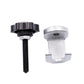 Wiper arm puller tool with black clamp knob and silver U-shaped hook