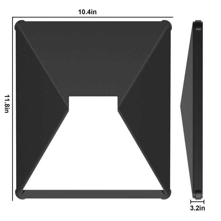 Black silicone protective cover with white insert and side tab