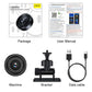 Mini fisheye lens kit with mounting bracket and data cable, plus lens and manual
