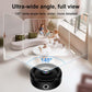 Black fisheye wide-angle lens with circular top and front mounting hole