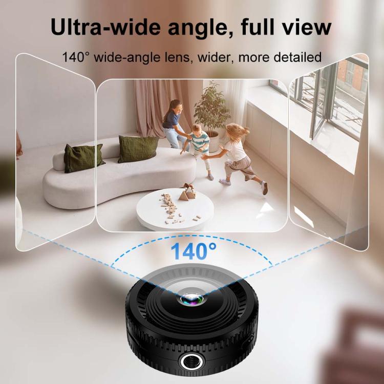 Black fisheye wide-angle lens with circular top and front mounting hole