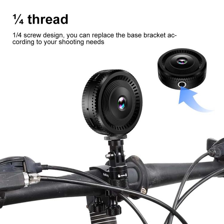 C8 fisheye wide-angle lens with 1/4 screw-thread base and mounted cable