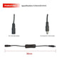 30cm DC key switch cable with inline controller and DC male/female plug ends
