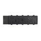 Black car seat control switch underside panel with molded circuitry and mounting tabs