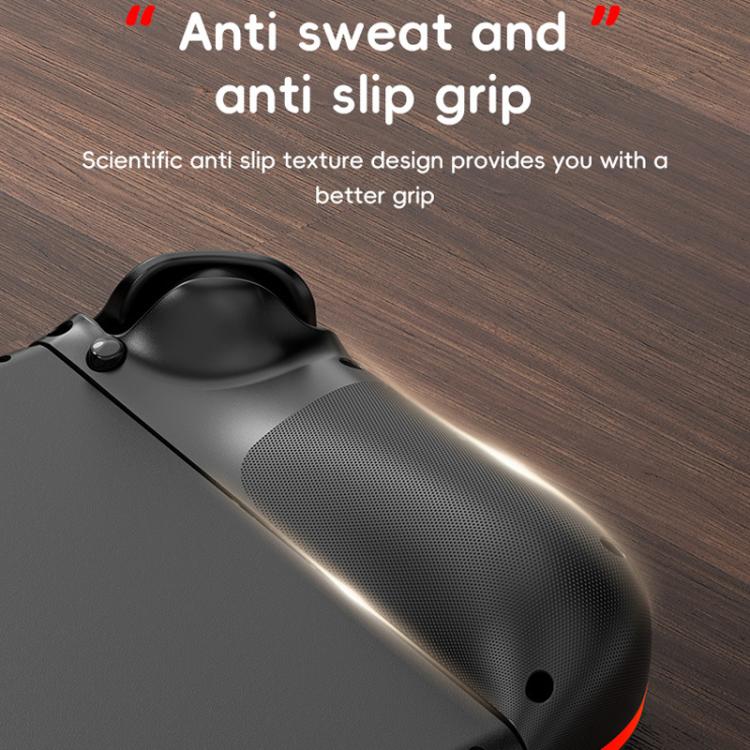 Black controller grip with textured anti-slip surface