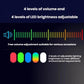 Wireless infrared sensor doorbell with adjustable LED brightness and volume levels