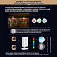 Wireless infrared sensor doorbell system with wireless probes and LED status indicators