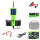 Automotive circuit tester kit with handheld unit, test leads, and storage case