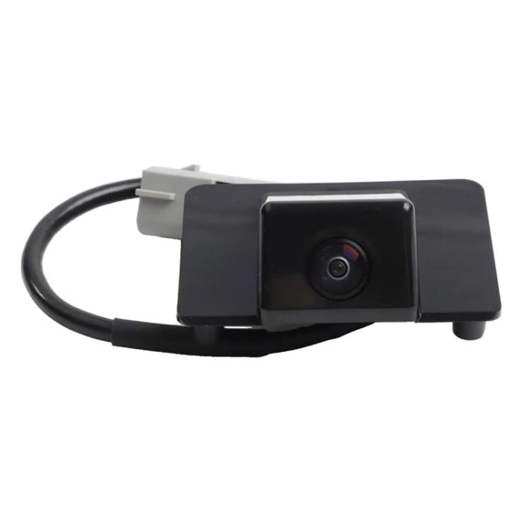 Rear view camera with black housing and attached cable