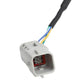 Rear view camera connector plug with multi-color wiring