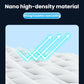 Insulating sunroof sunshade with textured wavy surface and cooling arrows graphic