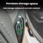 Door slot storage box organizer holding two water bottles