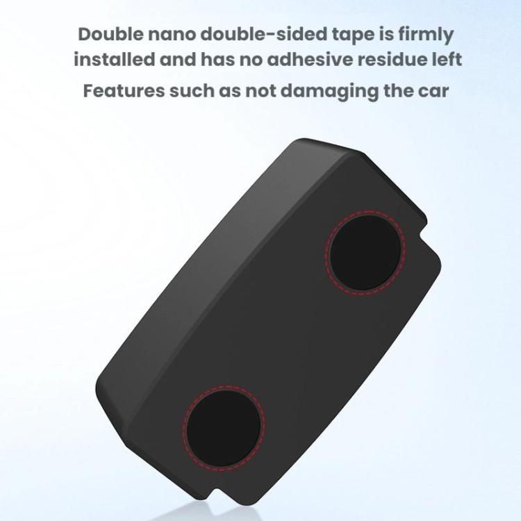 Armrest storage box insert with two circular openings, dark matte black