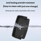 Waterproof armrest storage box tray, dark matte black with water splash droplets