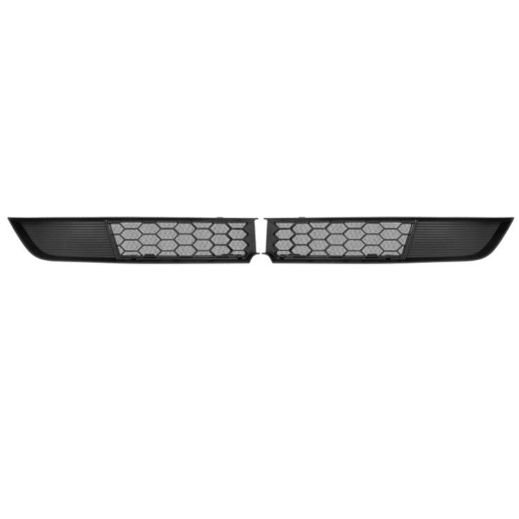Front air insect screen grille insert with black hexagon mesh panels