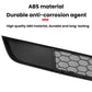 Black ABS front grille mesh insert with honeycomb hex pattern