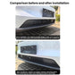 Comparison view: front bumper grille with insect screen hex mesh insert