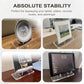 Clear acrylic display stand with clips for tablet, plates, records and books