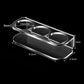 Three-hole bottle storage stand, long tray with three round bottle openings