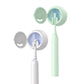 Mint toothbrush with charging dock and two UV storage cases, lids open