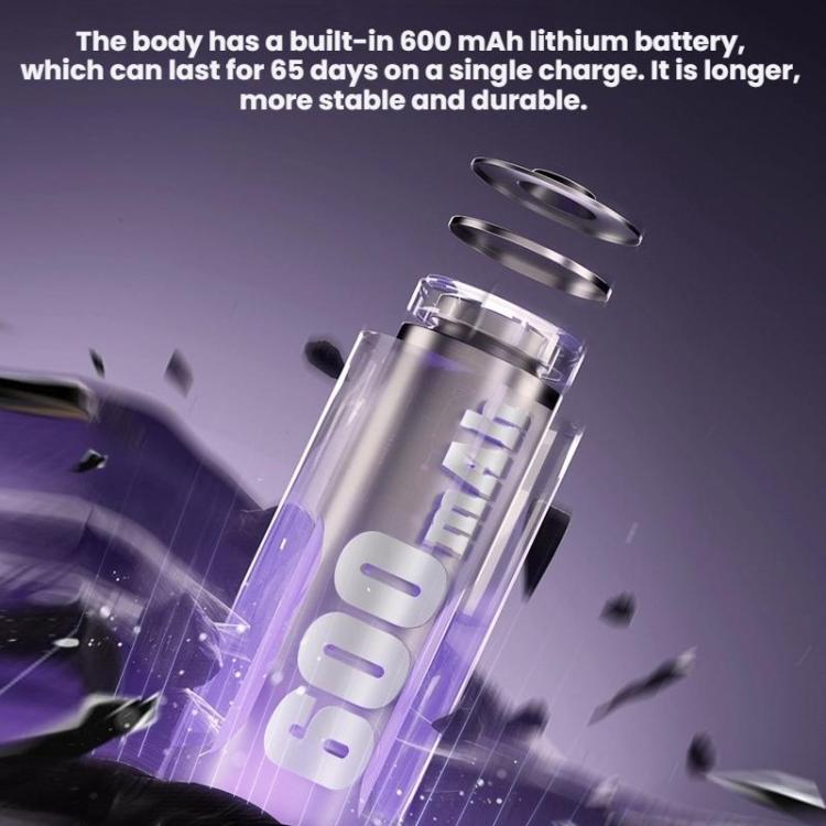 Toothbrush handle with built-in battery core view inside sterilizer device
