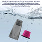 Transparent dust collection box and pink filter insert for handheld vacuum cleaner, gray
