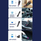 Handheld vacuum cleaner with flat nozzle for car and desktop crevices, black design