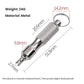 Metal valve core wrench with textured grip and key ring for tire valves