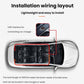 Car wiring layout with USB connection for LED eye sticker light system