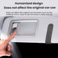 Car sun visor glasses holder insert with rectangular opening, gray frame