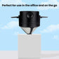 Black portable coffee filter cup on base platform with side handles