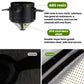Black coffee filter cup material details: ABS resin and stainless steel mesh