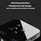 Black and white smart electronic scale body with side charging port opening