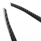 Black carbon-look handguard trim pieces, two curved parts