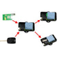 Transponder bypass module set showing PCB board and connected wiring