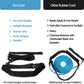 Swimming strength training cord set with black waist belt and blue elastic cord
