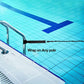 Bungee elastic training cord anchored by wrapping around a pool pole