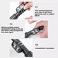 LED strobe light installation step: wrap the rubber band and show completed mounting