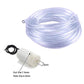 Looped clear tubing with white watering valve