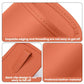 Orange cup holder pouch detail with stitched edges and reinforced seam